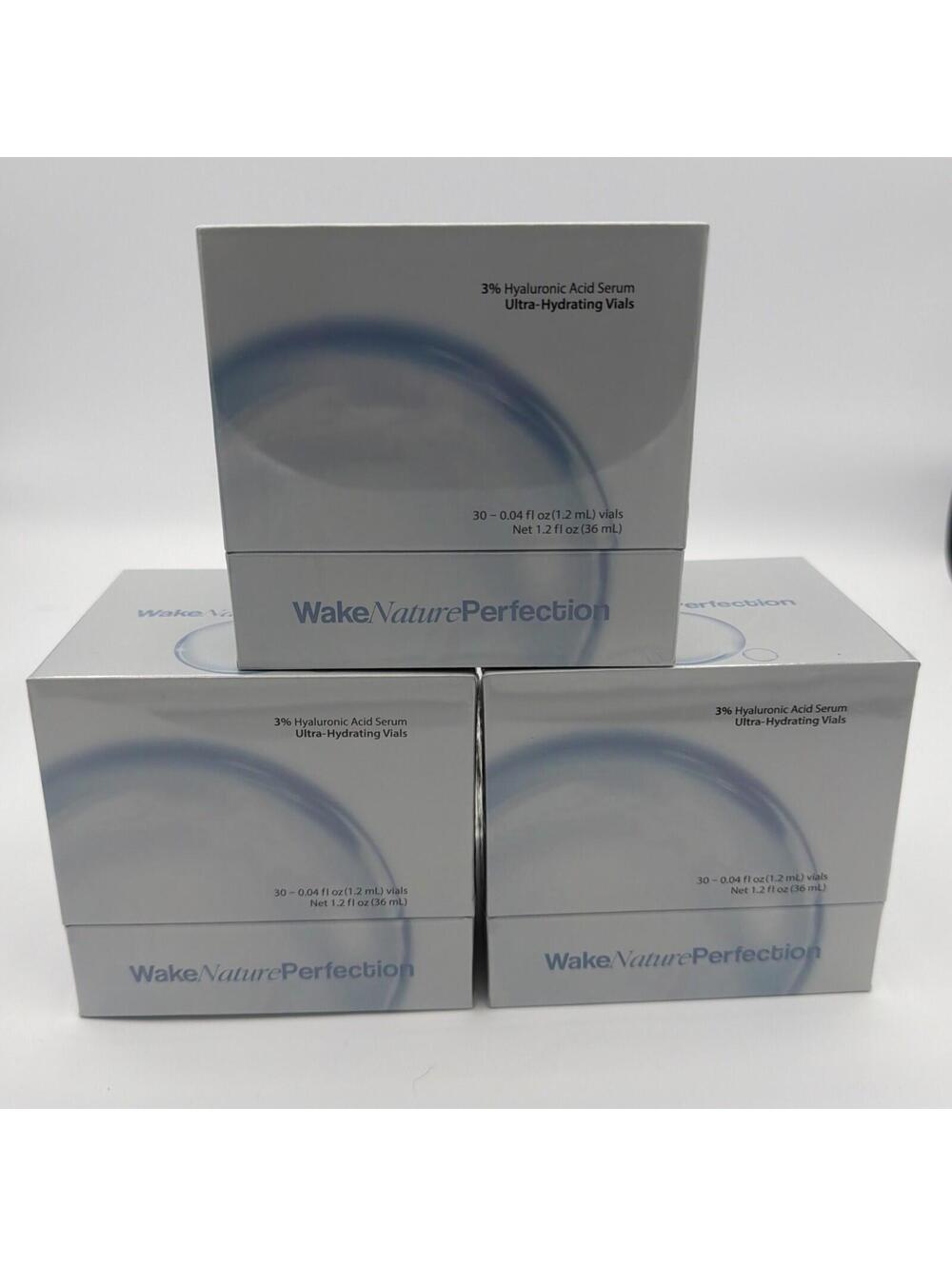 WNP Wake Nature Perfection Ultra Hydrating Vials THREE BOXES SEALED 10/2027 EXP